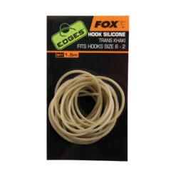 Fox Edges Hook Silicone Sz 6+ Trans Khaki 1.5M