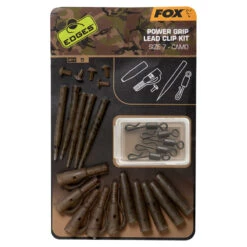 Fox Edges Camo Power Grip Lead Clip Kit Size 7 5pcs