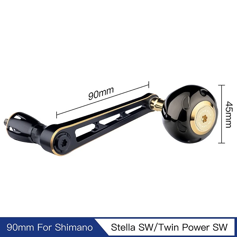 Gomexus 90mm Aluminium Power Handle With 45mm Titanium Knob - Black & Gold – Bild 2
